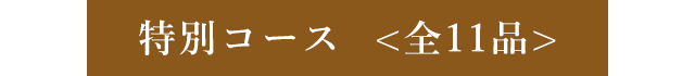 特別コース全11品